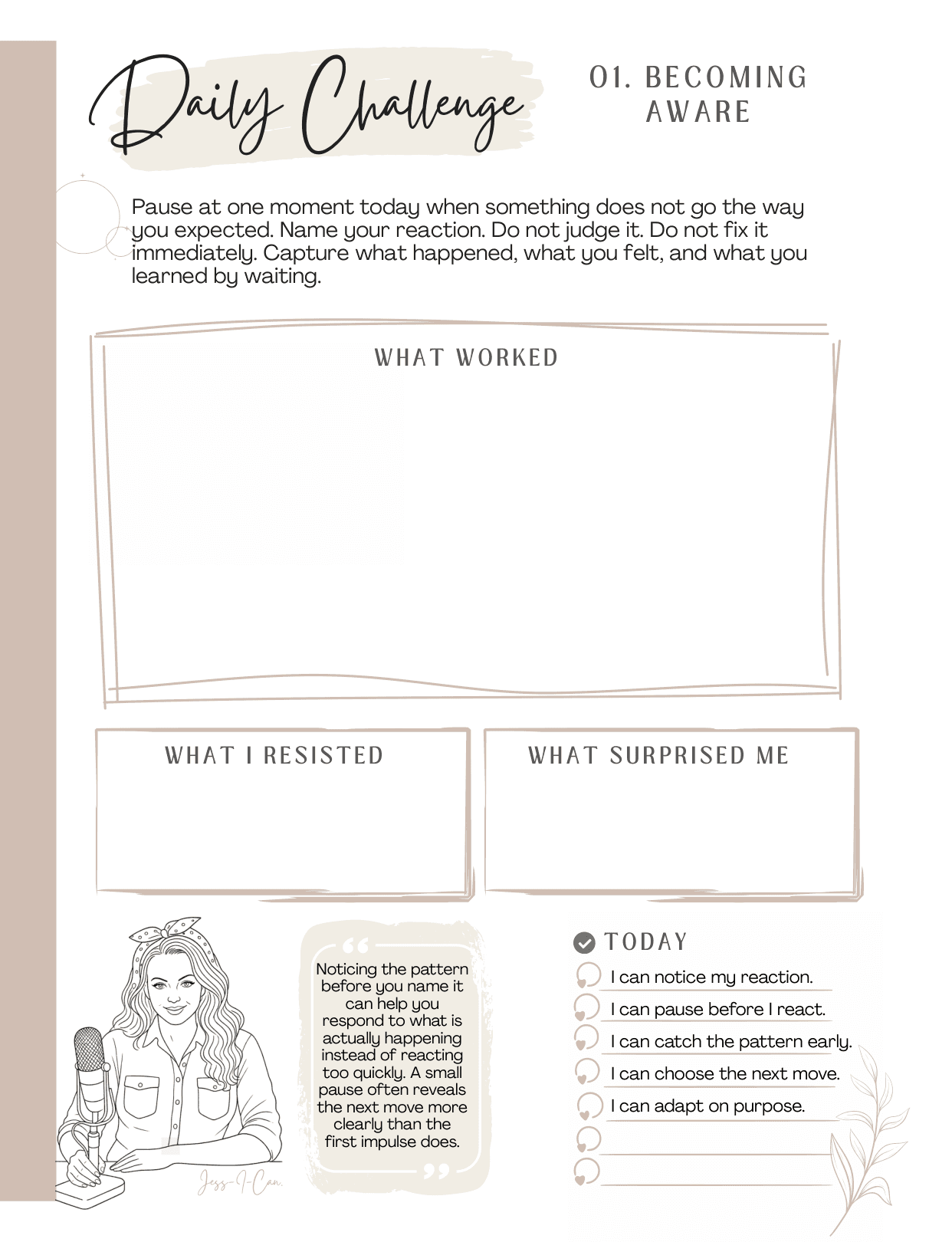 Becoming Aware challenge page 1: start building your adaptability quotient